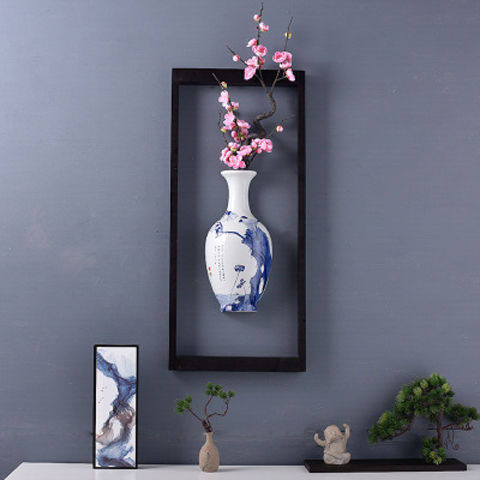 背景墙上立体挂花瓶墙面壁饰家居壁饰挂件房间卧室过道装饰品挂件