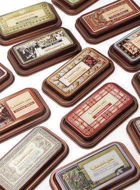 CQ铁盒复古手帐印台Classique日本进口橡皮章细节图案印泥包邮