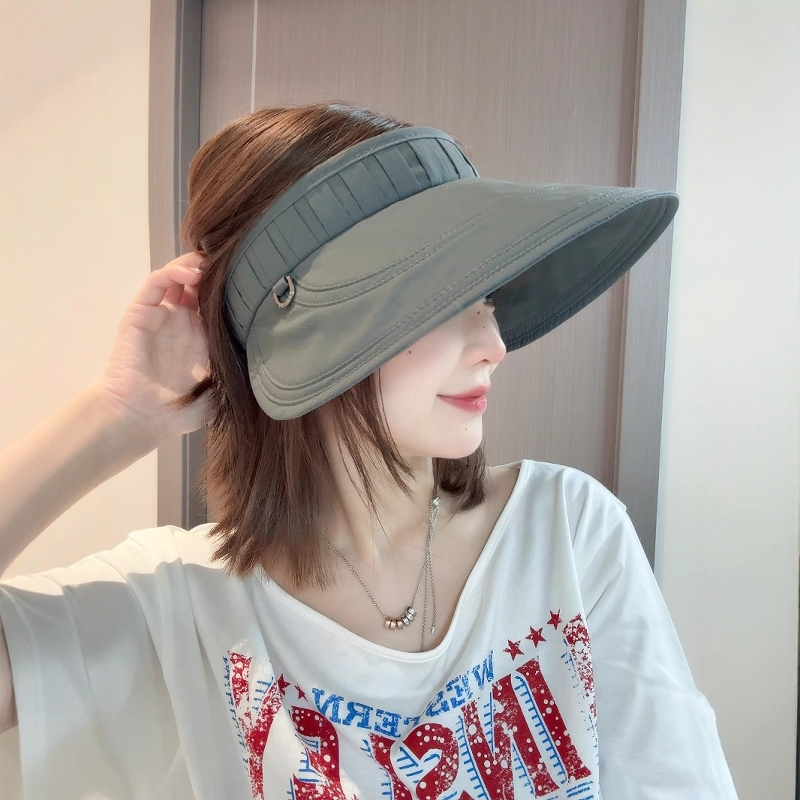 防晒帽女春夏季户外骑车防紫外线