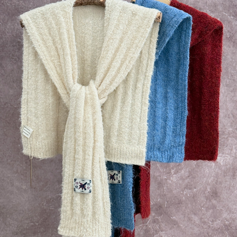 2026新款韩版简约纯色含羊毛披肩外搭女款冬季保暖氛围感情侣围巾,服饰配件/皮带/帽子/围巾,围巾/丝巾/披肩,淘宝优惠券,粉丝福利购,淘宝优惠卷