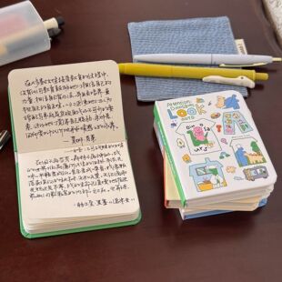 小红书同款恐龙出逃口袋本可爱萌宠精装便携空白本学生记事日记本