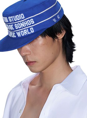 SANB COMPLIC WORLD蓝色 街头美式平檐趣味街头男女帽嘻哈硬挺