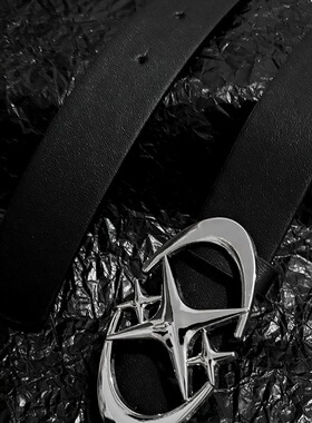 Direction oflight星辰小众裤带美式高级ins扣头腰带皮带cleanfit