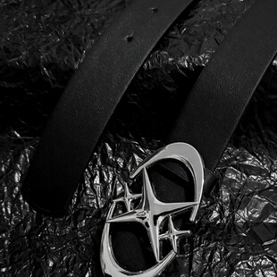 Direction oflight星辰小众裤带美式高级ins扣头腰带皮带cleanfit