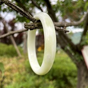 陕西精品蓝田玉老坑一级细料手镯黄绿翠玉镯子女款干净温润细腻