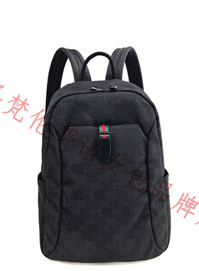 圣.梵伦蒂诺S85-H1056-1BB时尚百搭高级感提花布小众设计双肩背包