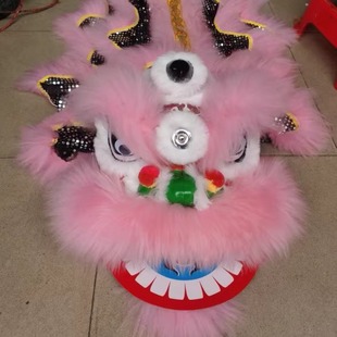 舞狮儿童国潮舞狮子玩具舞狮头幼儿表演道具舞狮子头套狮