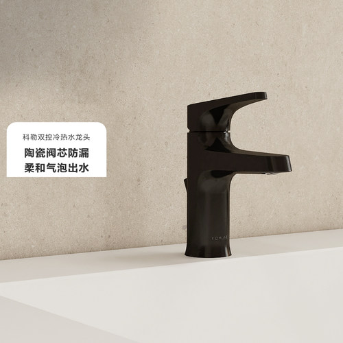 科勒黑色面盆冷热水龙头28996T