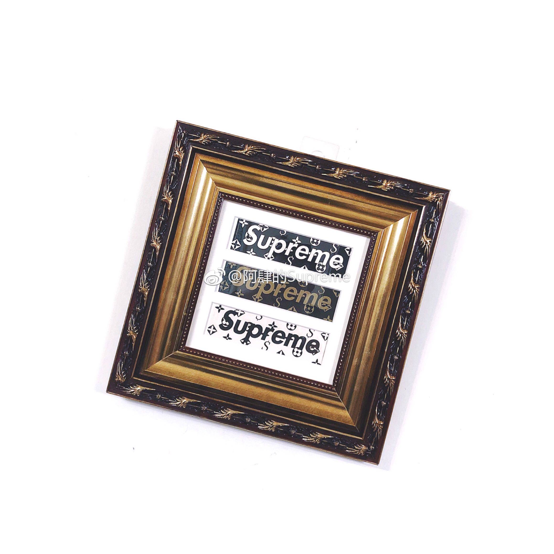 Supreme 00Ss LV Monogram Box Logo Sticker 贴纸