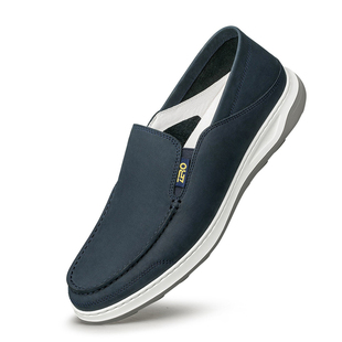 zro零度男鞋 羊皮休闲运动单鞋 一脚蹬可踩跟平底爸爸鞋 子 2026新款