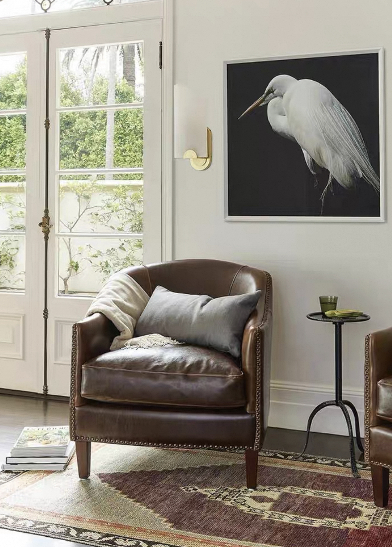 美式进口棕色油蜡真皮单人沙发轻奢复古做旧全实木整装休闲老虎椅