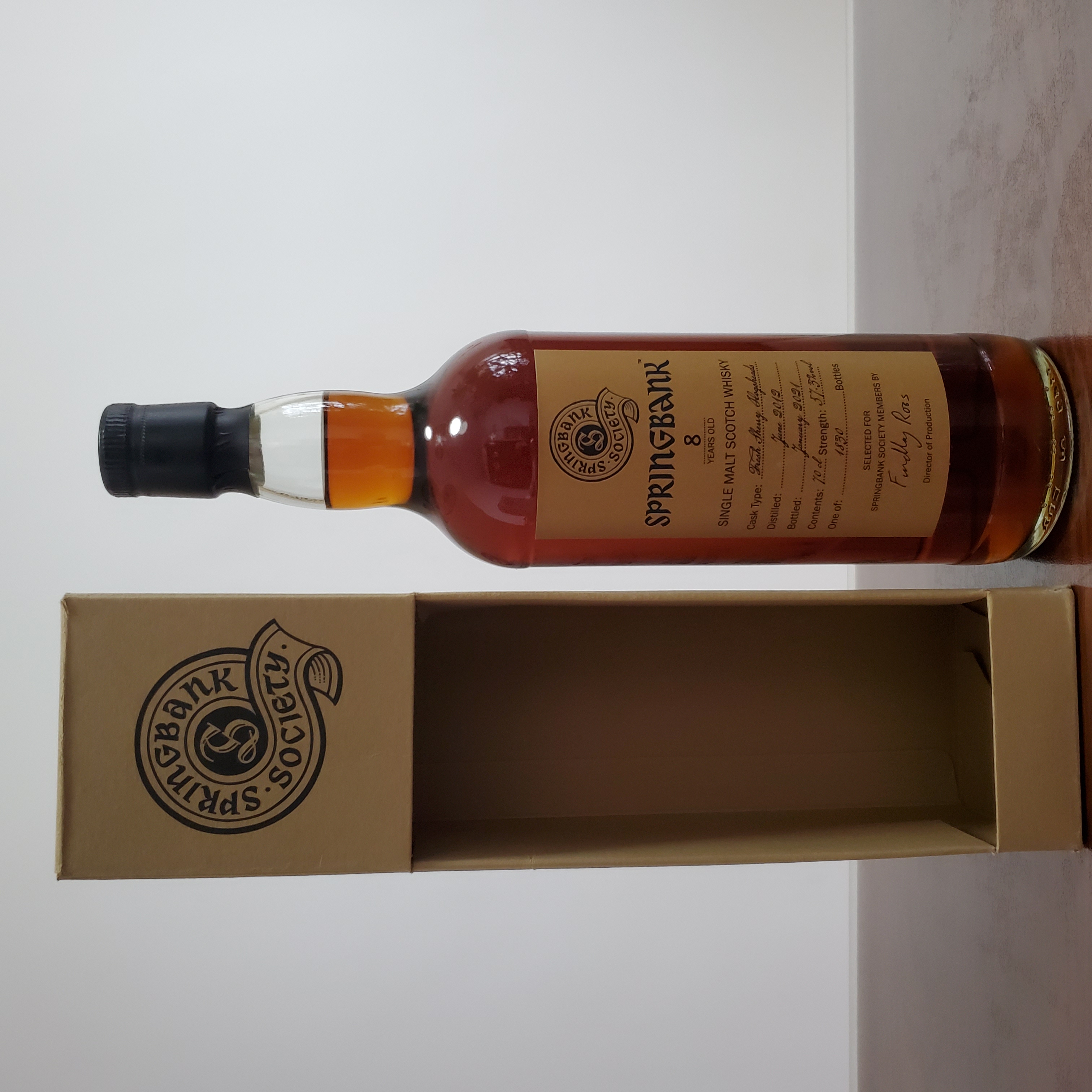 云顶8年桶强会员版限量款初填雪莉桶单一麦芽威士忌57.3%