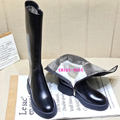 2025冬季 新款 平底女长靴高筒雪地靴真皮保暖羊毛一体长筒骑士女靴