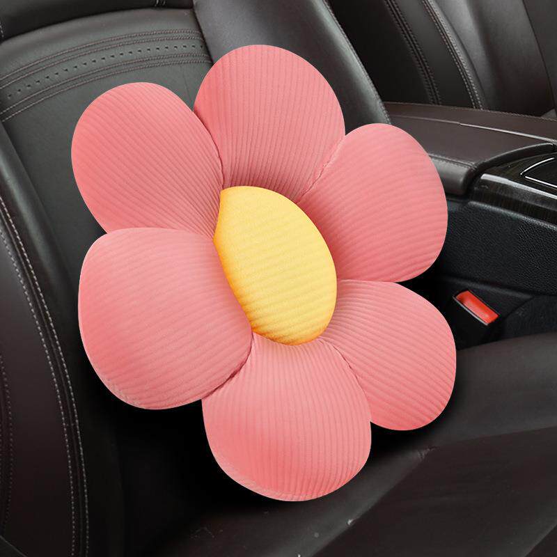 太阳花汽车头抱枕跨境919卡通要枕枕居家办公枕腰腰垫车用靠腰靠