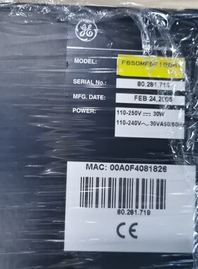 F650MFBF120H GE控制器 裸机 功能完好 工控配件可议价议价维修