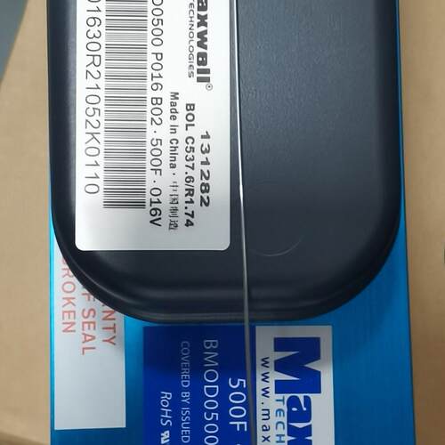 BMOD0500P016B02 Maxwell超级电容模块 500F 16V议价维修