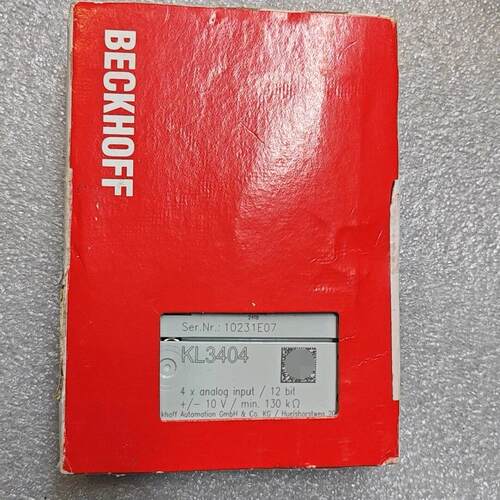 KL3404 BECKHOFF 4路模拟输入模块 工控自动化配件议价维修