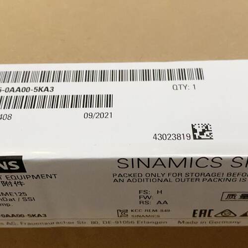 6SL3055-0AA00-5KA3 控制单元附件 SINAMICS SME125议价维修