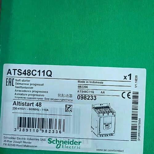 ATS48C11Q 软启动器 230-415V 50/60Hz 110A议价维修