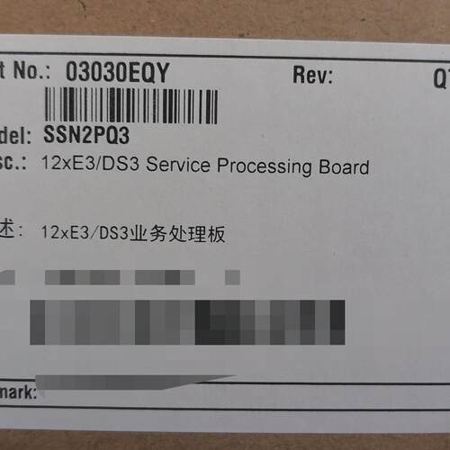 SSN2PQ3 SSN1D75S 03030EQY 12xE3/DS3业务处理板议价维修