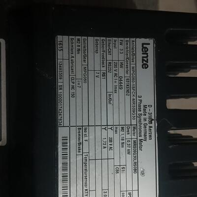 MPG050-1SFCK-MRS09G30 伦茨三相同步电机 工控器材议价维修