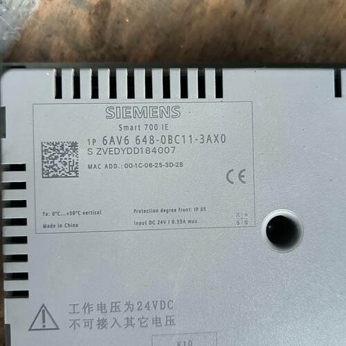 6AV6 648-0BC11-3AX0 触摸屏 Smart 700 IE 工业人机界面议价维修