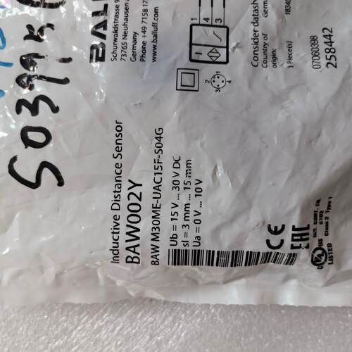 BAW002Y BAW M30ME-UAC15F-S04G 电感式接近开关 巴鲁夫议价维修