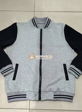 上海浦东学校同款春秋款中高小学生纯棉校服上衣浅灰色上衣外套