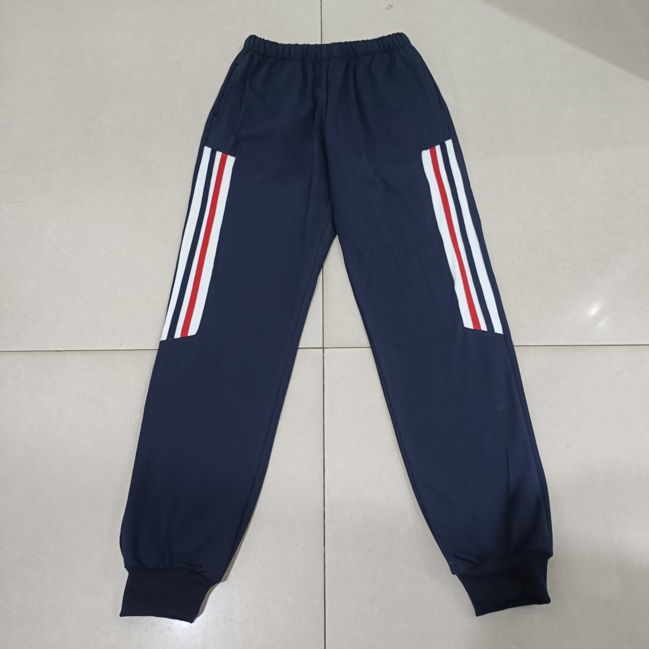淮北市中小学生校服纯棉校服长裤束口运动裤薄款透气棉质班服可定