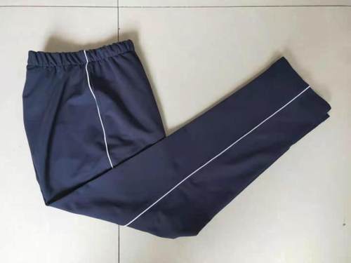 订做纯棉中小学生男女加白杠校服