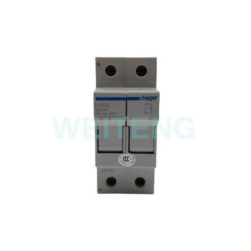 海格电气 LS512 熔断器座1P+N双极带零线保护 LSN512导轨式