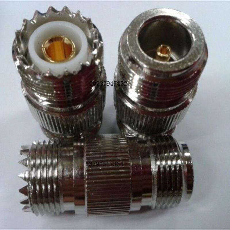 高频UHF/N-KK射频信号转接头 UHF-SL16-K外螺孔对讲机转N-K外螺孔