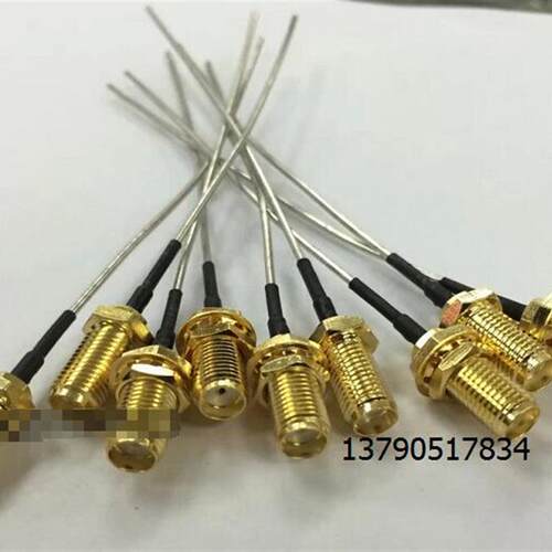 SMA母头单边半钢线50-1RF射频同轴信号线SMA-KB测试连接线10CM