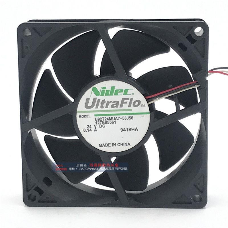正品NIDEC U92T24MUA7-53J56 9025 24V 0.14A 9CM/厘米变频器风扇