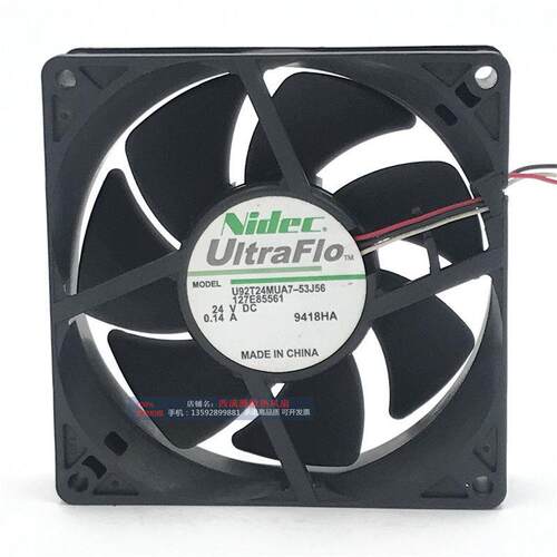 正品NIDEC U92T24MUA7-53J56 9025 24V 0.14A 9CM/厘米变频器风扇