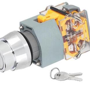 启动按钮开关 3三位置钥匙钮 螺丝固定型 20Y LAY39B