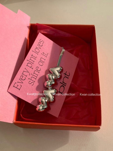 plnt爱心发夹发卡百搭简约小众