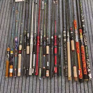 路亚竿渔具路亚竿一支处理库存渔具套装 鱼竿炮台路亚海竿专用单杆