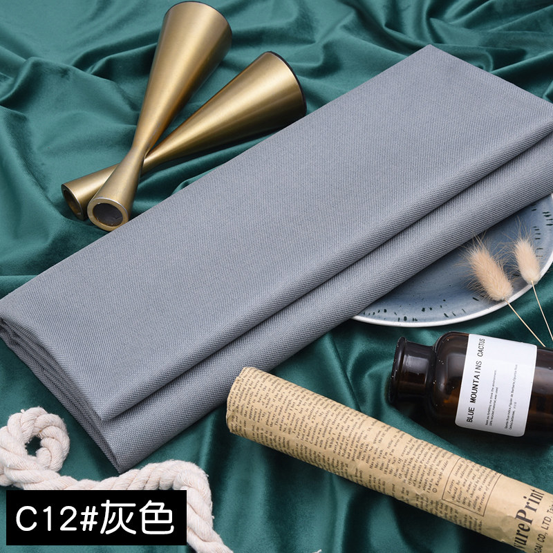 2.2米宽 素色细麻布沙发布料面料坐垫加厚粗亚麻棉麻纯色防尘桌u.