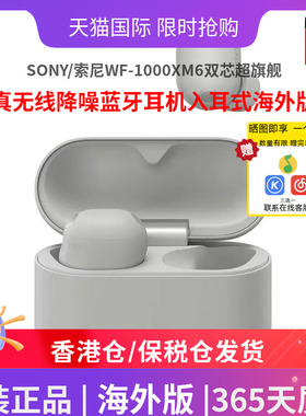SONY/索尼WF-1000XM6双芯超旗舰真无线降噪蓝牙耳机入耳式海外版