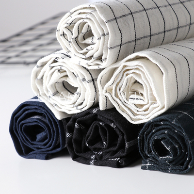 格子条纹日式餐巾桌布棉麻纯棉