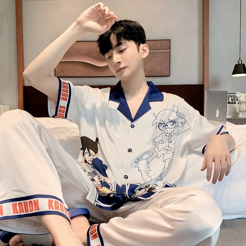 慕尚姿男冰丝透气家居服新品
