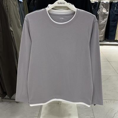 班尼路秋季长袖t恤男士保暖打底