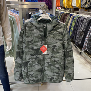 正品班尼路冬季男装轻薄修身连帽撞色羽绒服男休闲保暖羽绒外套