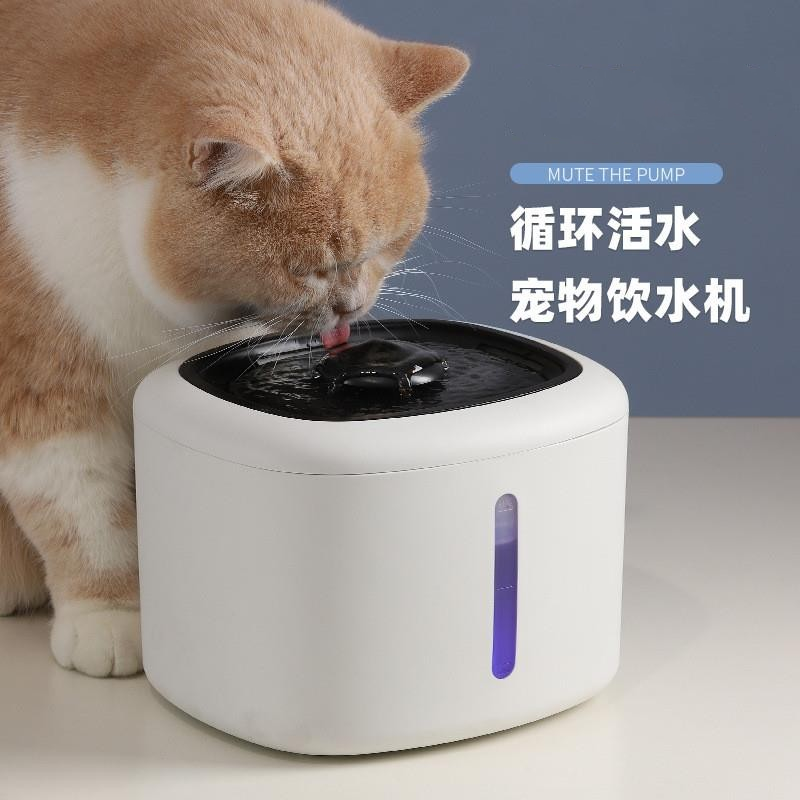 猫咪自动饮水器活水过滤喂水碗狗狗智能饮水机神器宠物喝水器新款 宠物/宠物食品及用品 猫狗碗/慢食碗 原图主图