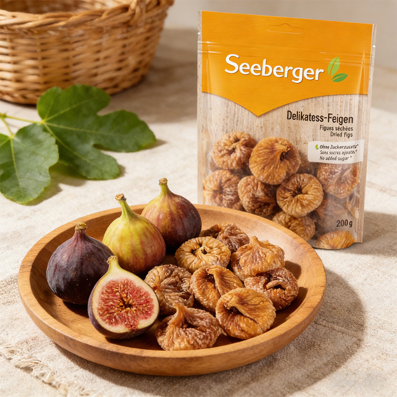 德国进口Seeberger希贝格无花果干200g果脯蜜饯水果干特产零食品