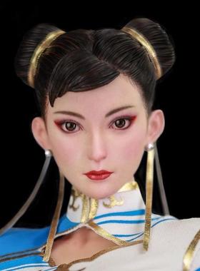 预售定金 STAR MAN 1/6 女格斗家 MS-011 春丽 蓝色云纹白旗袍版