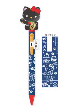 【定金预定】25年8月  Hellokitty 招财猫可动黑色圆珠笔