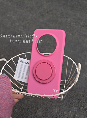 Trolls｜cherry甜心下午茶！莓莓卷挞韩国ins糯叽叽液态硅胶手机壳适用华为pura80Pro苹果16小米17findx9x300