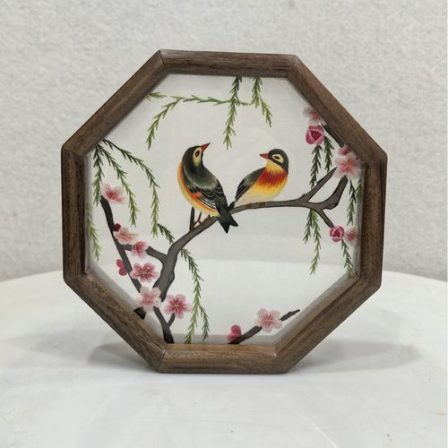 湘绣纯手工绣长沙刺绣成品八角